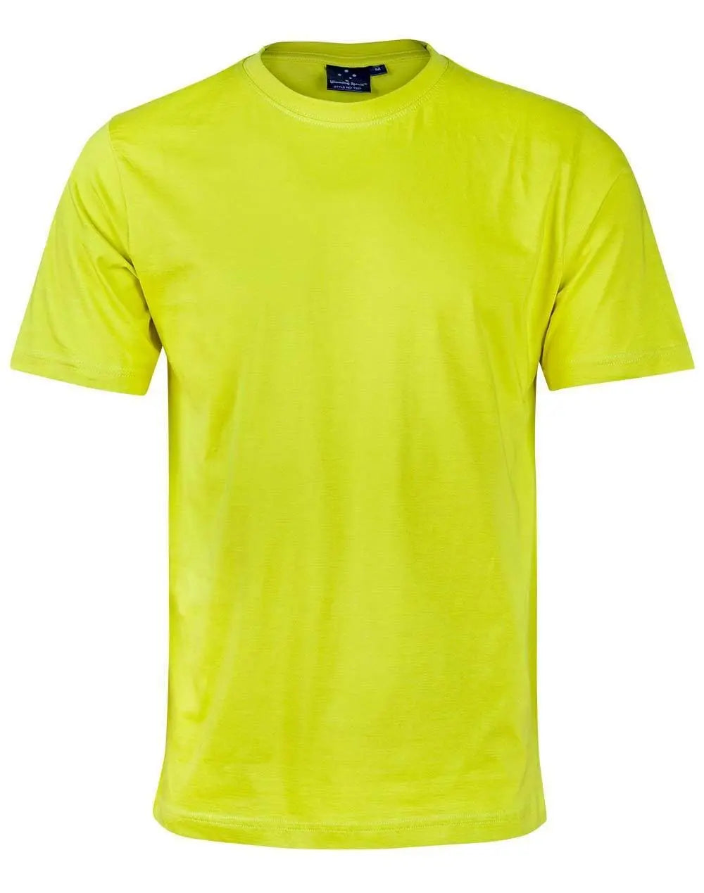 Savvy Tee Men's Ts37 Casual Wear Winning Spirit Fluoro yellow XS